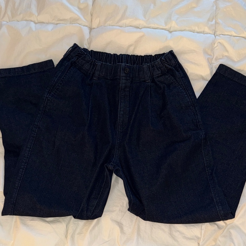 Uniqlo kids Elastic Waist Denim Pants